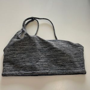 One shoulder sports bra